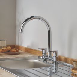 Bristan QST DSM C Quest Surface Mounted Deck Sink Mixer Kitchen Tap Chrome