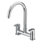 Bristan QST DSM C Quest Surface Mounted Deck Sink Mixer Kitchen Tap Chrome