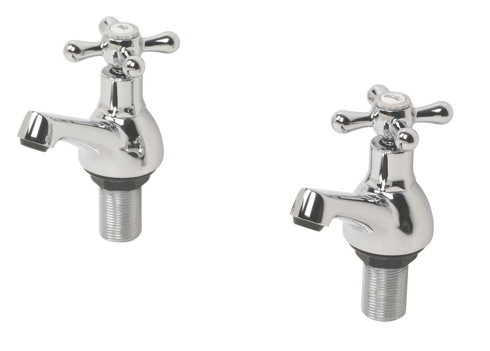 Swirl Bath Taps Pair | Bath Taps | Screwfix.com