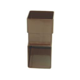 FloPlast  Square Downpipe Shoe Brown 65mm
