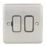 Hager Sollysta WRSSU83BSB 13A Switched Fused Spur  Brushed Steel with Black Inserts