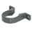 FloPlast Solvent Weld Pipe Clips Anthracite Grey 32mm 20 Pack