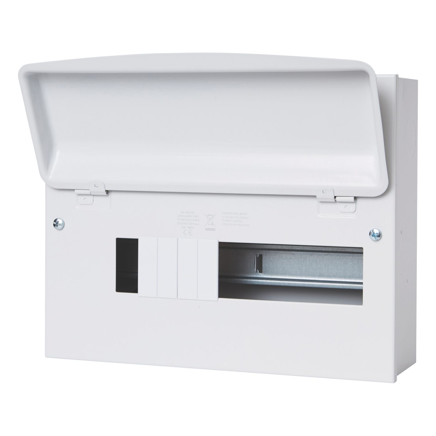 MK Sentry 12-Module Unpopulated Enclosure Only Consumer Unit (937KP)