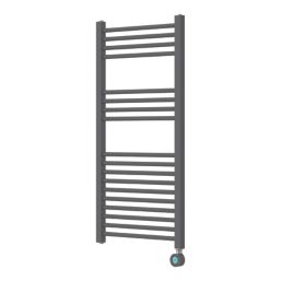 Refurb Flomasta 1100mm x 500mm 853BTU Grey Flat Electric Towel Radiator
