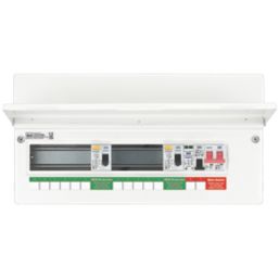British General Fortress 19-Module 11-Way Part-Populated High Integrity Dual RCD Consumer Unit with SPD