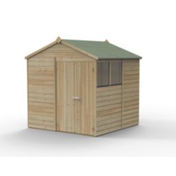 Forest Beckwood 7' x 7' (Nominal) Apex Shiplap Timber Shed with Assembly