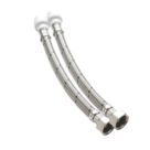 Hep2O Push-Fit Keyless Flexi Tap Connector 15mm x 3/4" x 300mm 2 Pack