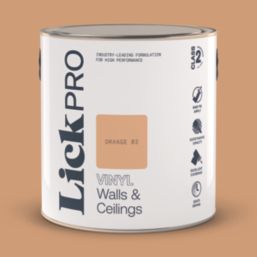 LickPro  2.5Ltr Orange 03 Vinyl Matt Emulsion  Paint