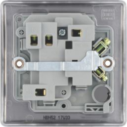 British General Nexus Metal 13A Switched Fused Spur with LED Black Nickel