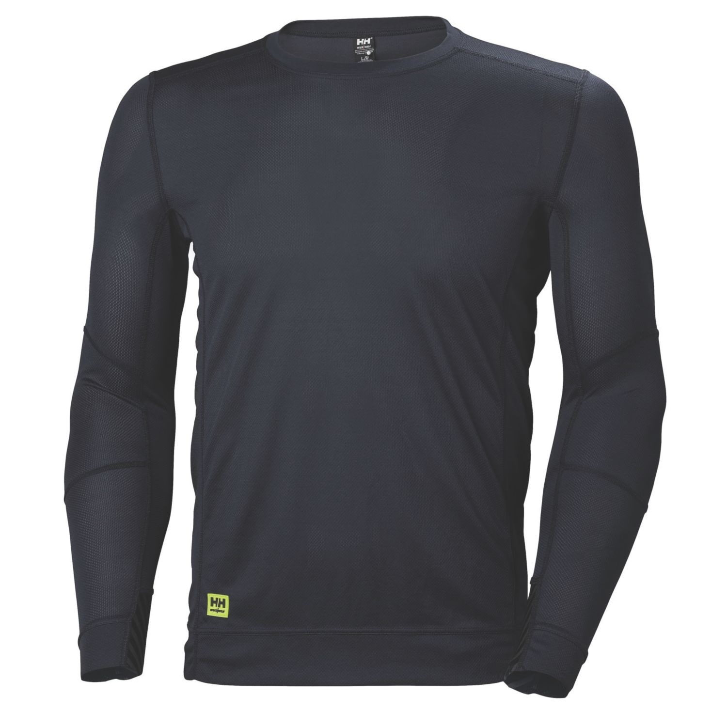 Helly Hansen Lifa Long Sleeve Crewneck Base Layer Black X Large 45.5" Chest (937XK)
