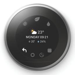 Google Nest Learning Thermostat 3rd Generation - Works with Google  Assistant and Alexa - White