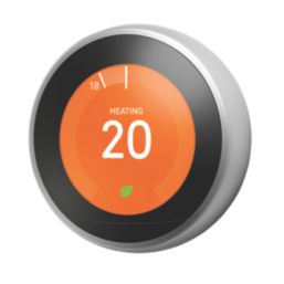 Google Nest 3rd Gen Wireless Heating u0026 Hot Water Smart Thermostat - Screwfix