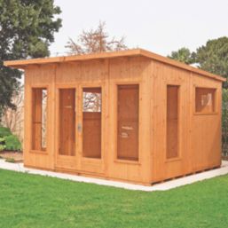 Shire Miami 12' x 10' (Nominal) Pent Tongue & Groove Timber Summerhouse