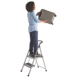 Werner 2 Step 490mm Folding Step Stool With Platform