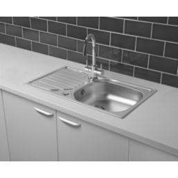 Trebbia Dual-Lever Mono Mixer Kitchen Tap Chrome