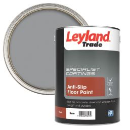 Leyland Trade 5Ltr Slate Semi-Gloss Anti Slip Floor Paint