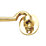 Carlisle Brass Cabin Hook Polished Brass 152mm