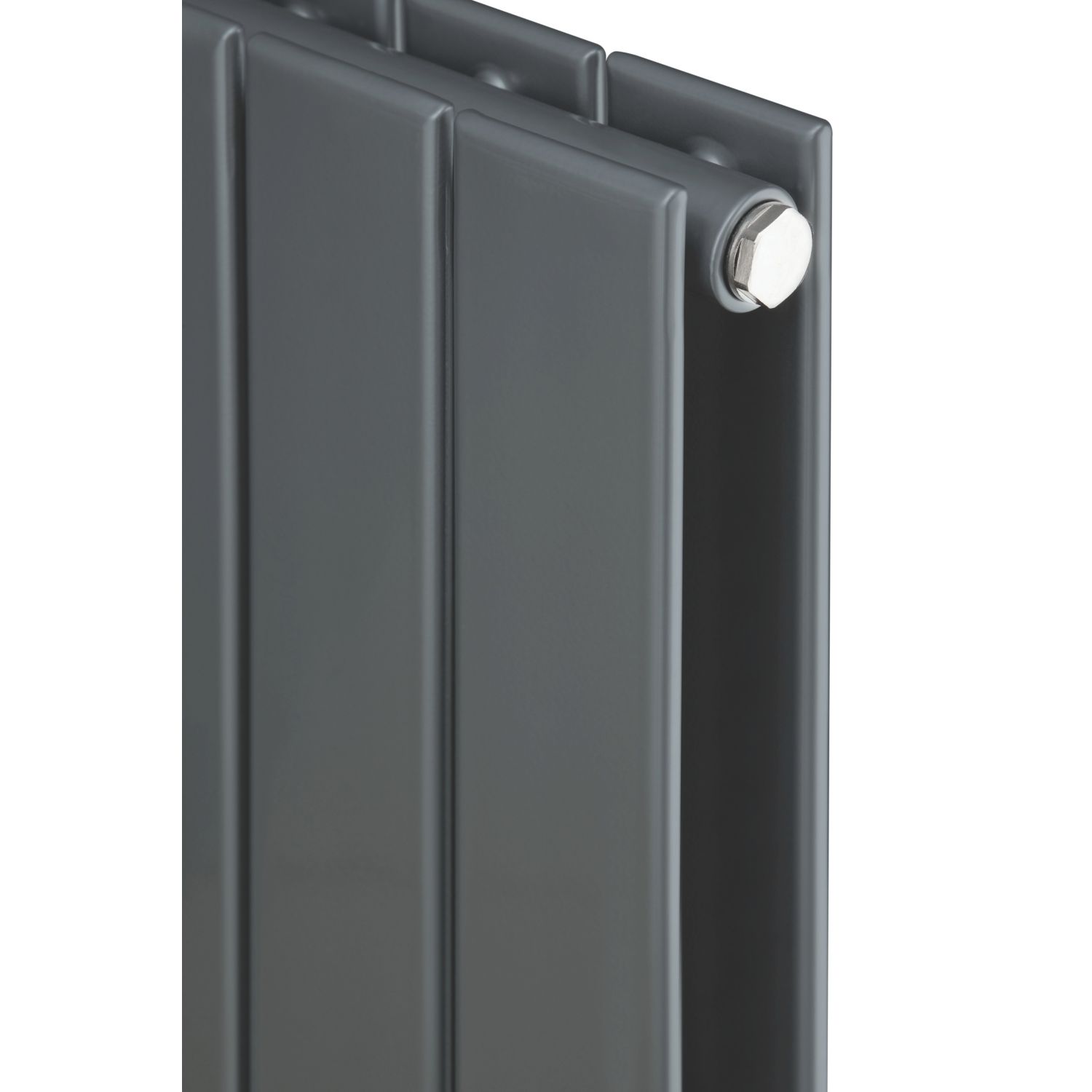 Ximax 1200mm x 595mm 3689BTU Anthracite Vertical Designer Radiator (9389H)