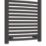 Flomasta 800mm x 500mm 1238BTU Black Curved  Towel Radiator
