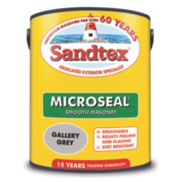 Sandtex 5Ltr Ultra Smooth Gallery Grey Masonry Paint