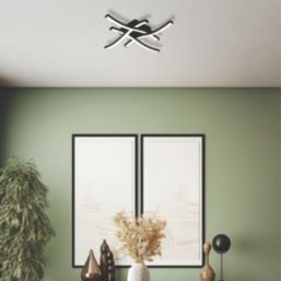 Eglo Cabezas-E LED Ceiling Light Black 20W 2400lm