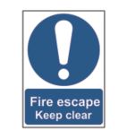 Cartello Fire Door Keep Locked Shut - Porta Tagliafuoco Tenere Chiusa A Adl 100x100 Mm