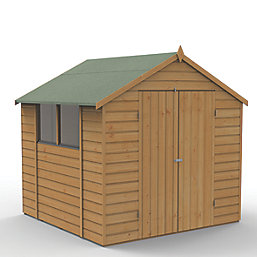 Forest  7' x 7' (Nominal) Apex Shiplap T&G Timber Shed with Assembly