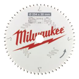 Milwaukee  Wood Circular Saw Blades 254mm x 30mm 60/80T 2 Pieces