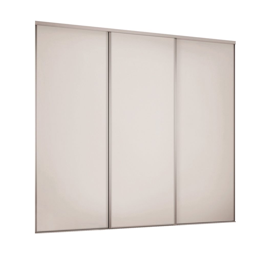 Spacepro Classic 3 Door Sliding Wardrobe Door Kit Cashmere 2672 X