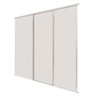 Spacepro Classic 3-Door Sliding Wardrobe Door Kit Cashmere Frame Cashmere Panel 2672mm x 2260mm