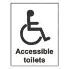 Essentials "Accessible Toilets" Sign 200mm x 150mm