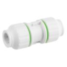 Flomasta Twistloc Plastic Push-Fit Equal Straight Coupler 15mm