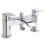 ETAL Spear Polished Chrome 123mm Deck Mounted Dual Control Manual Shower Mixer Tap