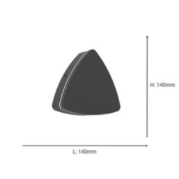 Eglo Pedersano Outdoor LED Triangular Wall Light Black 8W 950lm