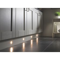 Sensio Halo TrioTone Recessed Round LED Kitchen Plinth Lights Chrome 0.5W 32 - 35lm 4 Pack