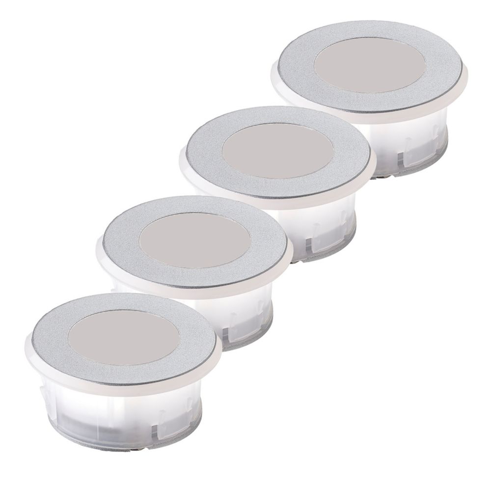 Sensio Halo TrioTone Recessed Round LED Plinth Lights Chrome 0.5W 32