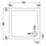 ETAL Pearlstone Matrix Square Shower Tray White 800mm x 800mm x 40mm