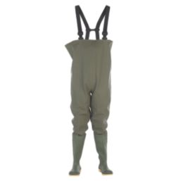 Dikamar  Size 10  Green Non Safety Chest Waders