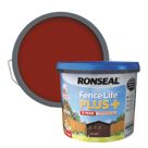 Ronseal Fence Life Plus 9Ltr Red Cedar Shed & Fence Paint