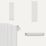 Flomasta  1500mm x 433mm 2607BTU White Vertical Designer Radiator