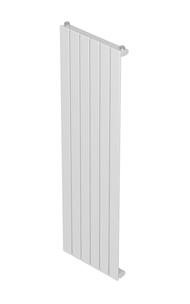 Flomasta 1500mm x 433mm 2607BTU White Vertical Designer Radiator