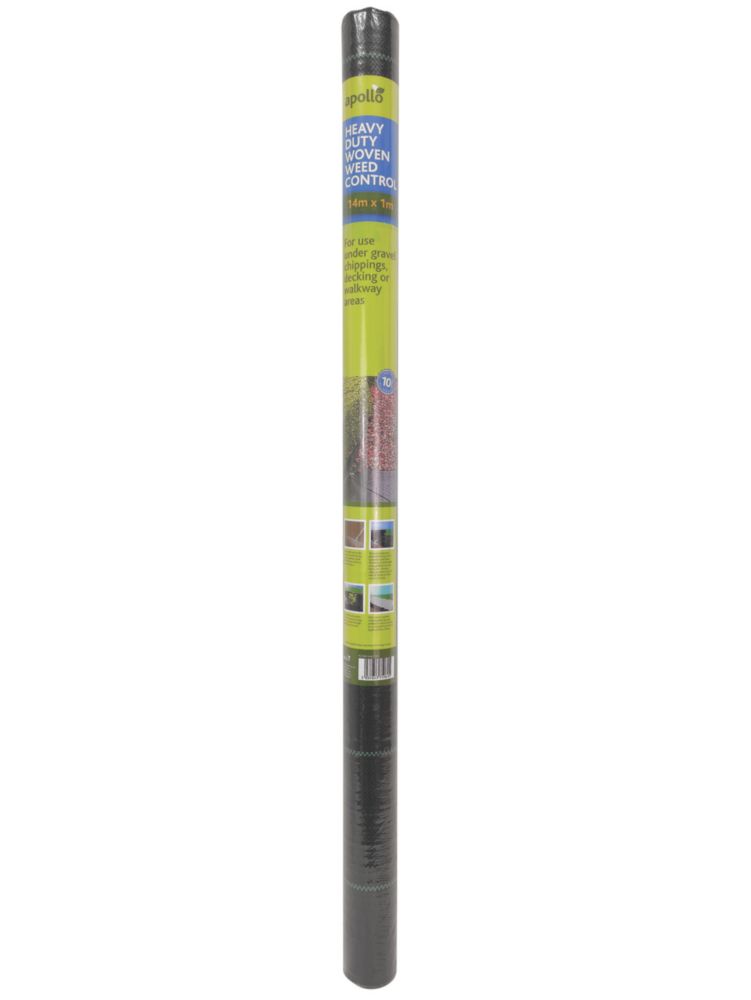 Apollo Heavy Duty Weed Control Fabric 14m x 1m