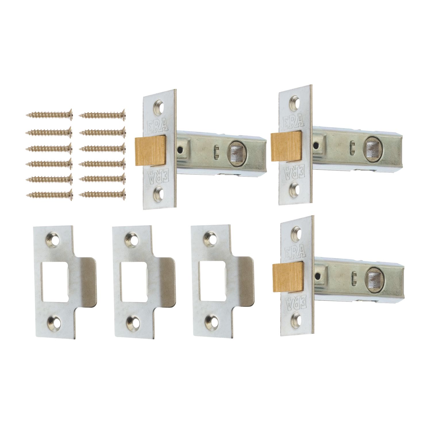 ERA Zinc 188-33 Tubular Mortice Latches 64mm Case - 45mm Backset 3 Pack (9396T)