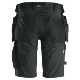 Snickers 6141 Stretch Work Shorts Black 30" W