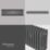 Flomasta 300mm x 1010mm 2993BTU Anthracite Horizontal 4 Column Radiator