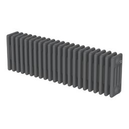 Flomasta 300mm x 1010mm 2993BTU Anthracite Horizontal 4 Column Radiator