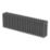 Flomasta 300mm x 1010mm 2993BTU Anthracite Horizontal 4 Column Radiator