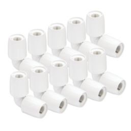 Hep2O  Plastic Push-Fit Equal 90° Elbows 10mm 10 Pack