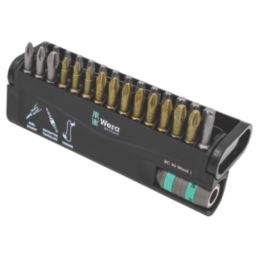 Wera Bit-Check 30 Wood 1 1/4" Hex Shank Mixed Bit Set 30 Pieces