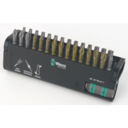 Wera Bit-Check 30 Wood 1 1/4" Hex Shank Mixed Bit Set 30 Pieces